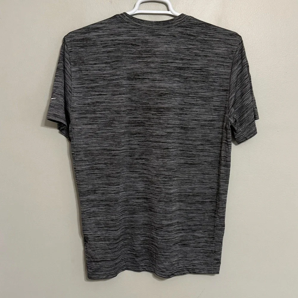 NEW Nike Dri-Fit Men Large Carolina Panthers Gray Space Dye Short Sleeve T-Shirt